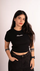 Prazie Signature Black Crop Top