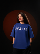 Prazie Blue Oversized Tshirts