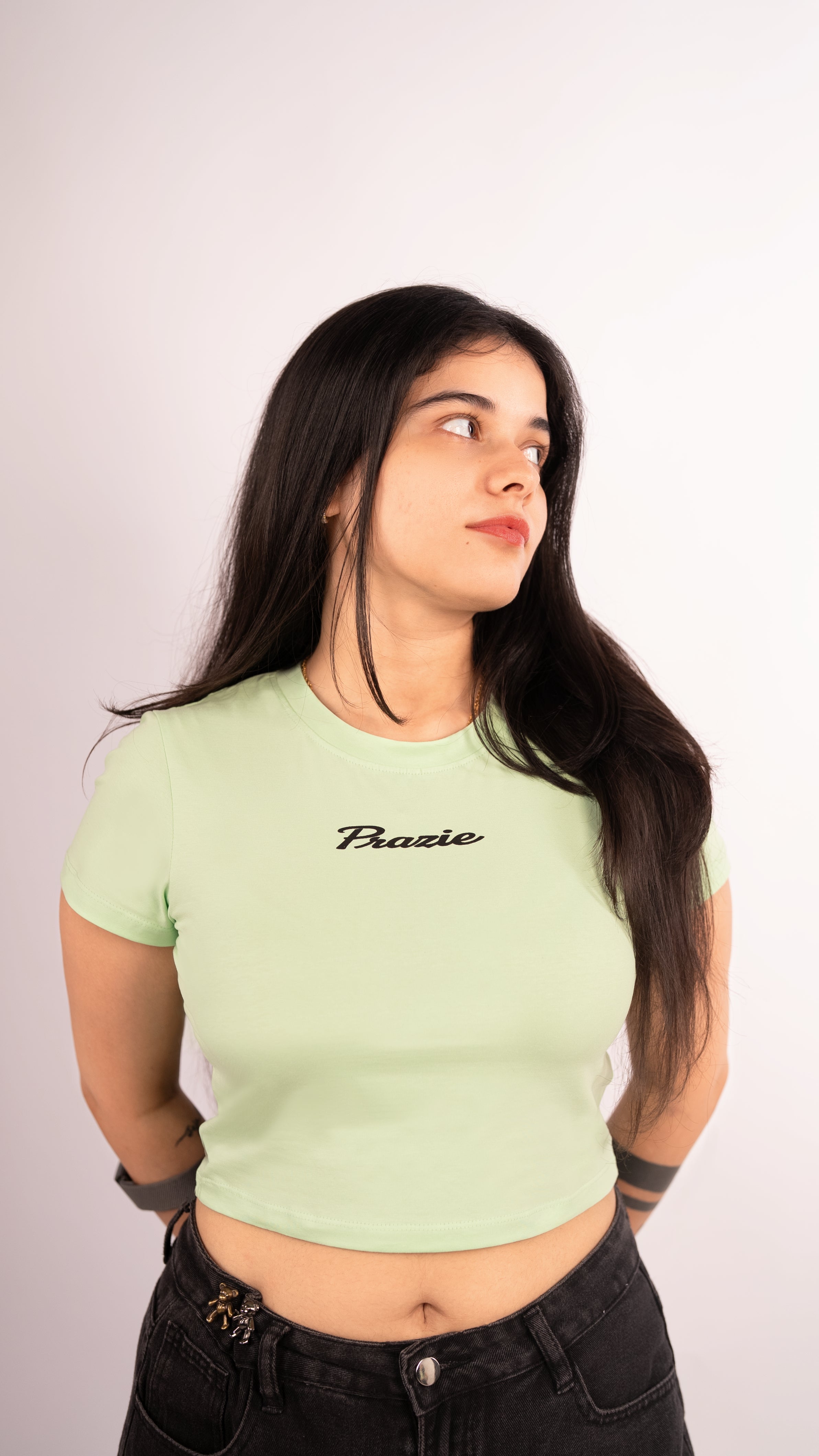 Prazie Signature Bright Green Crop Top