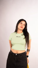 Prazie Signature Bright Green Crop Top