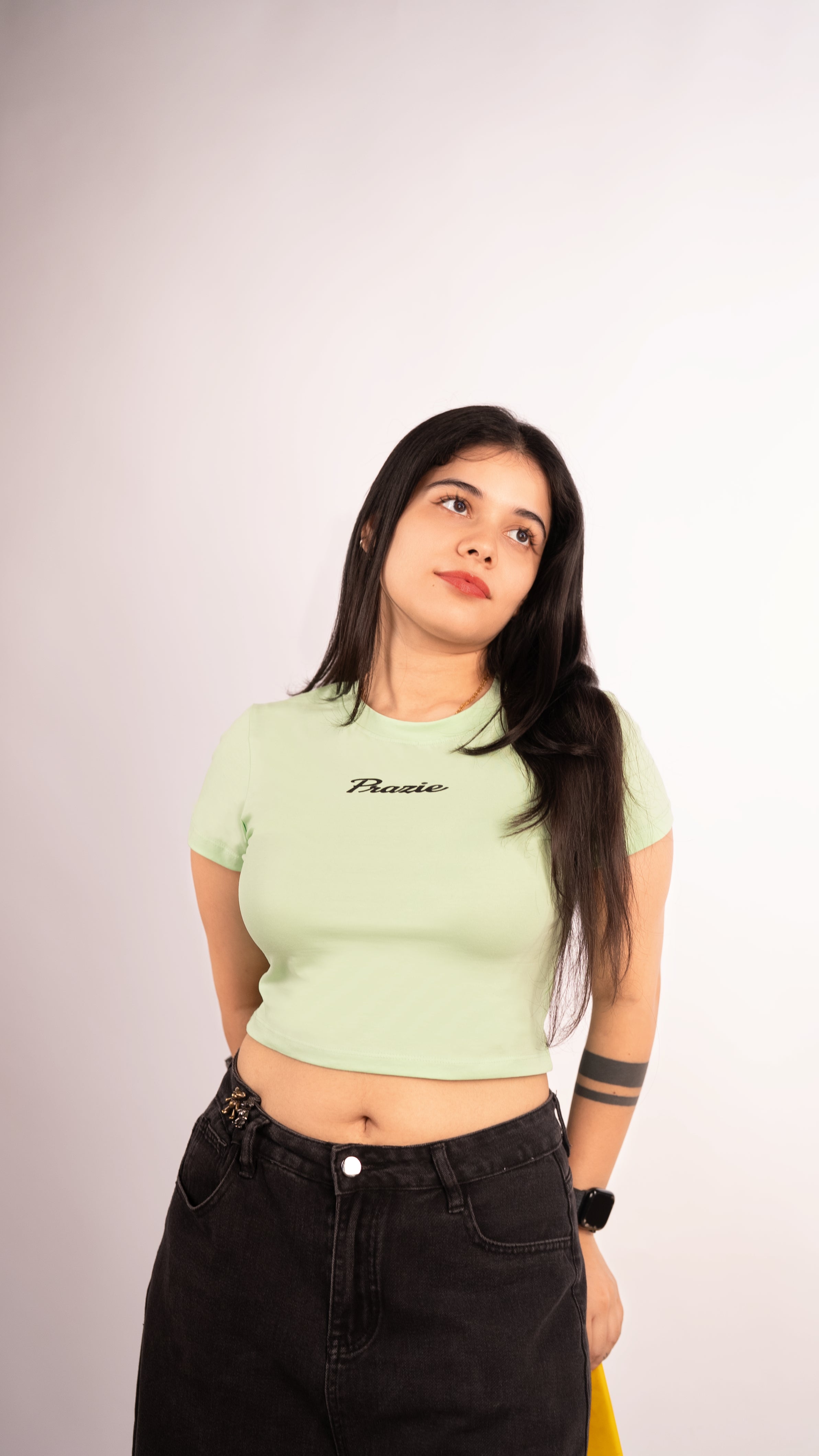 Prazie Signature Bright Green Crop Top