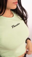 Prazie Signature Bright Green Crop Top