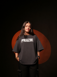 Prazie Grey Oversized Tshirts