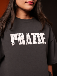 Prazie Grey Oversized Tshirts