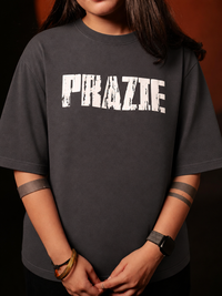 Prazie Grey Oversized Tshirts
