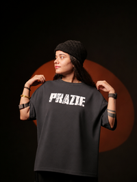 Prazie Grey Oversized Tshirts