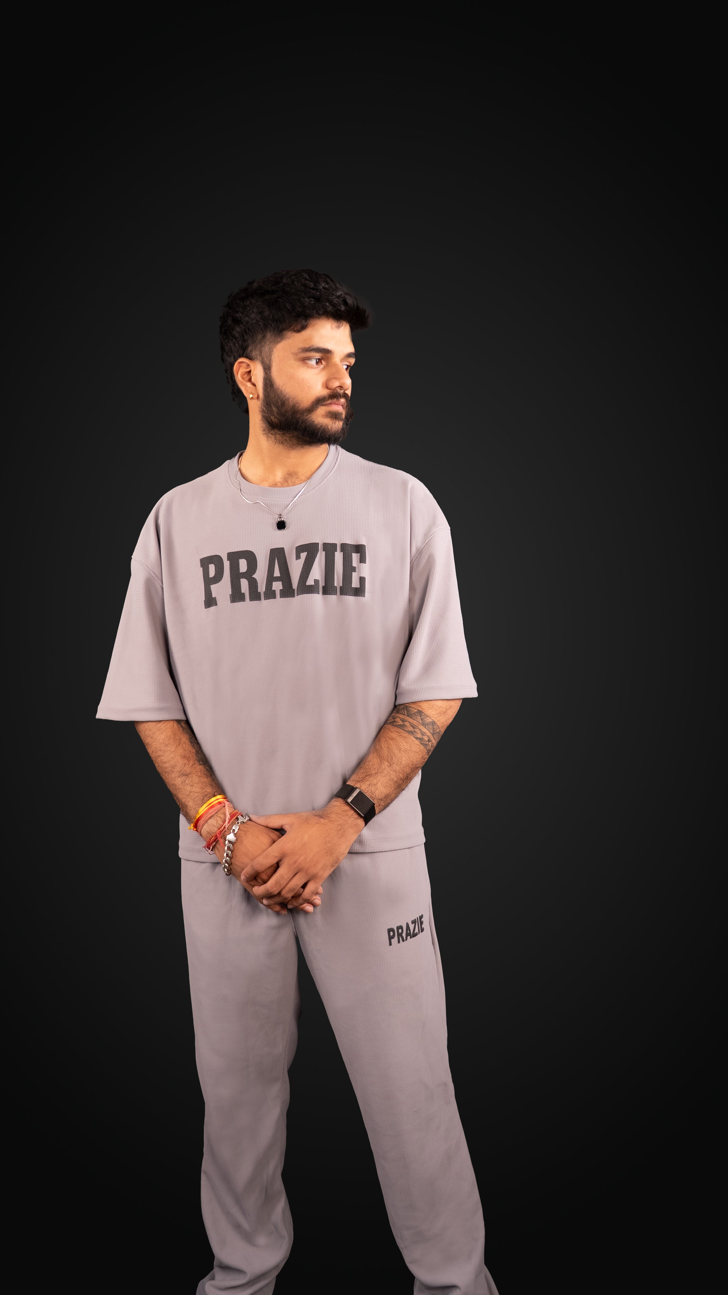 Prazie Grey Full Co-ord set