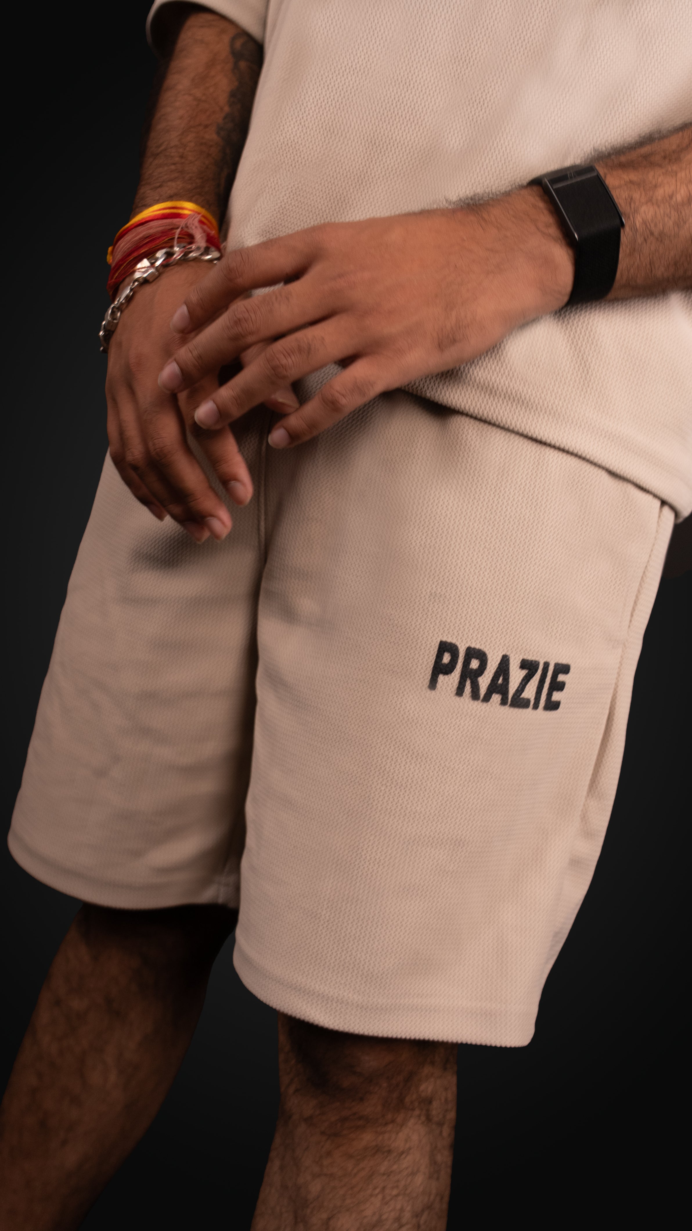 Prazie Beige short Co-ord set