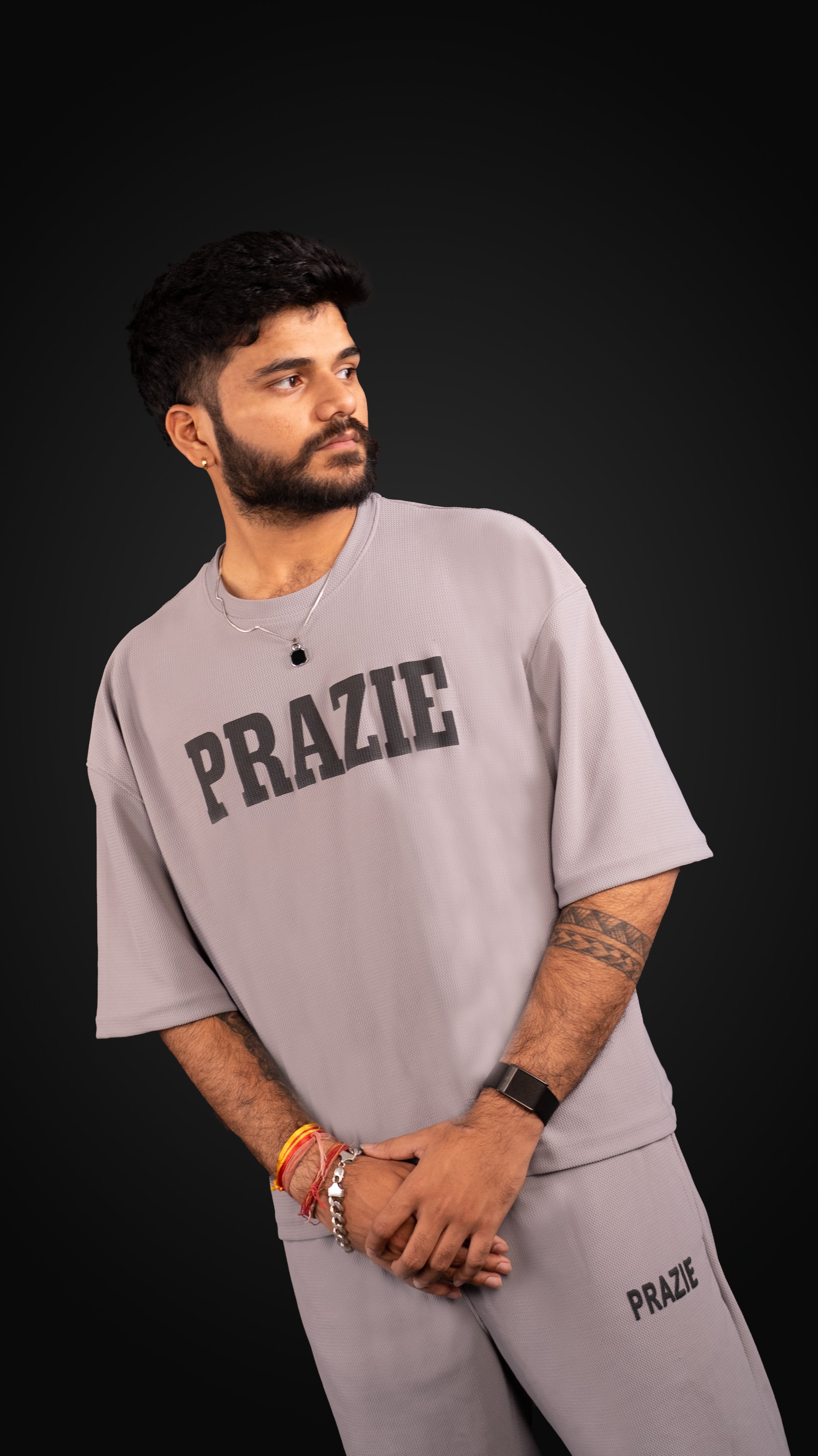 Prazie Grey Full Co-ord set
